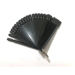 Paletar unghii pe inel cu 50 de unghii negru Paletar unghii pe inel cu 50 de unghii negru